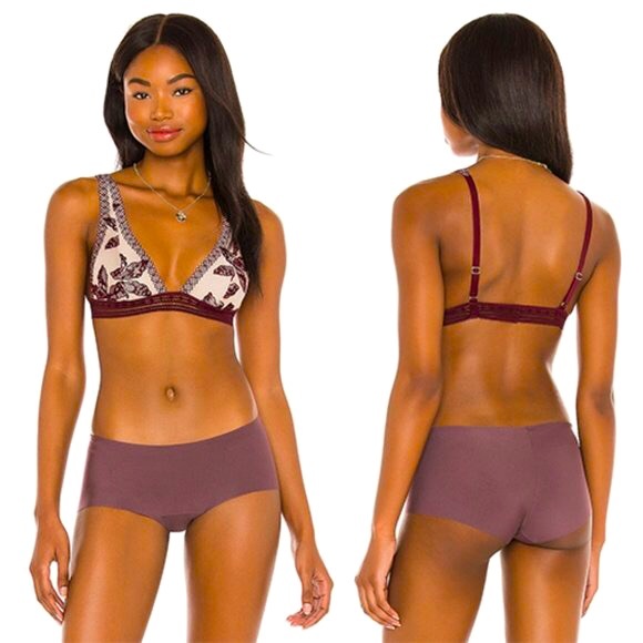 𑁍FREE PEOPLE ALIA BRALETTE IN BORDEAUX𑁍 - Picture 8 of 8